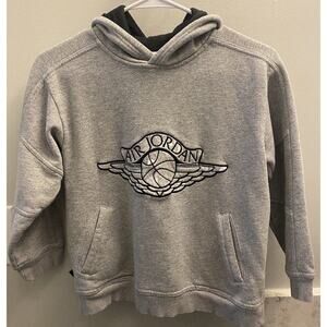 Air Jordan Hoodie Sweatshirt Youth Small Gray
